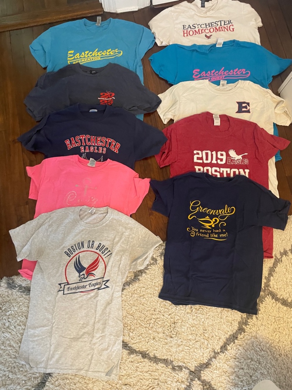 T shirt lot.  Size small , medium and large
